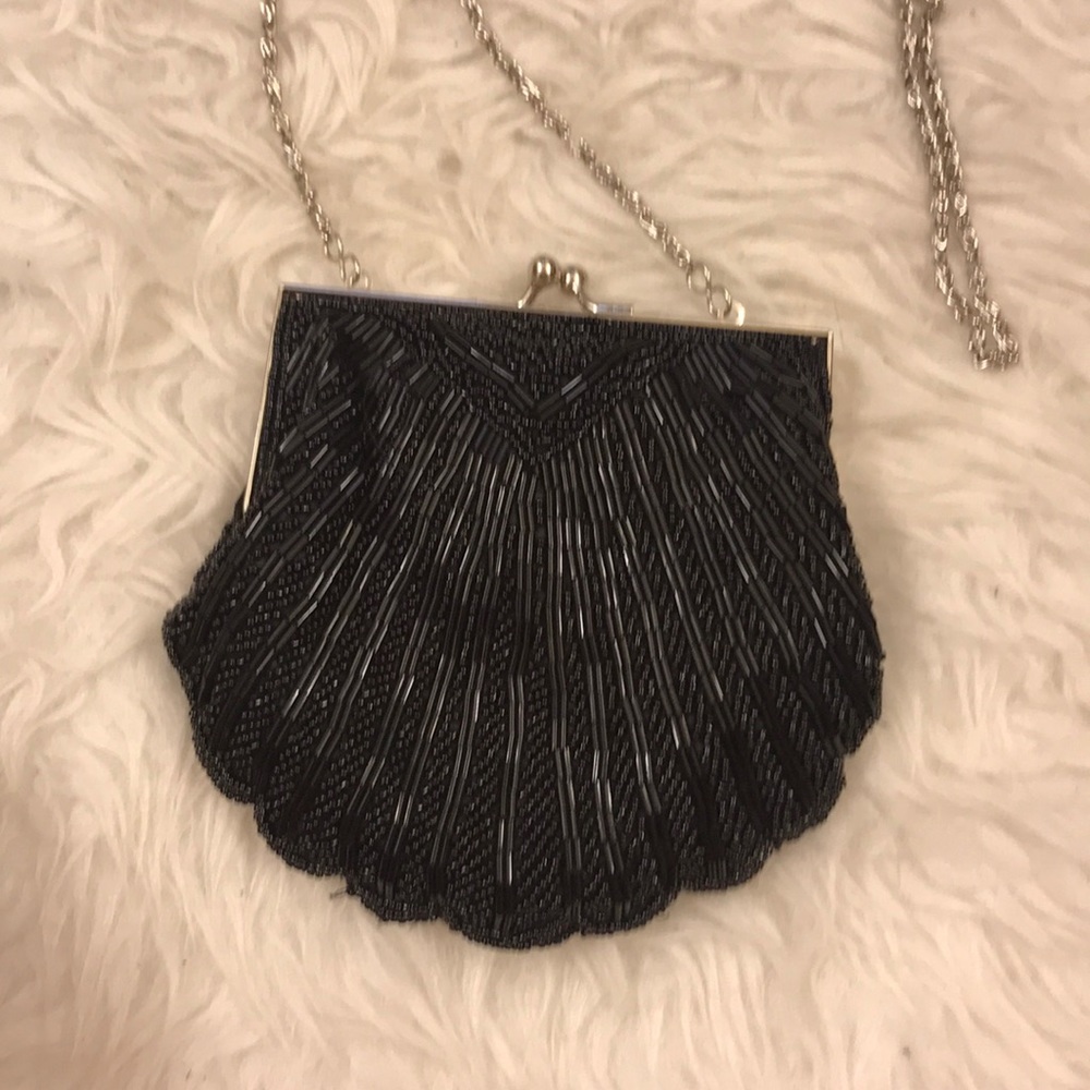 💥Vintage💥 evening beaded Clamshell purse